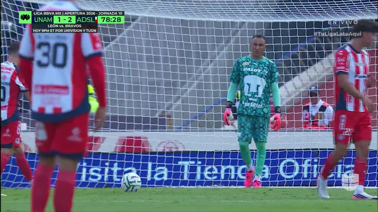 ¡GOL!  anota para Atlético San Luis. Sébastien Salles-Lamonge
