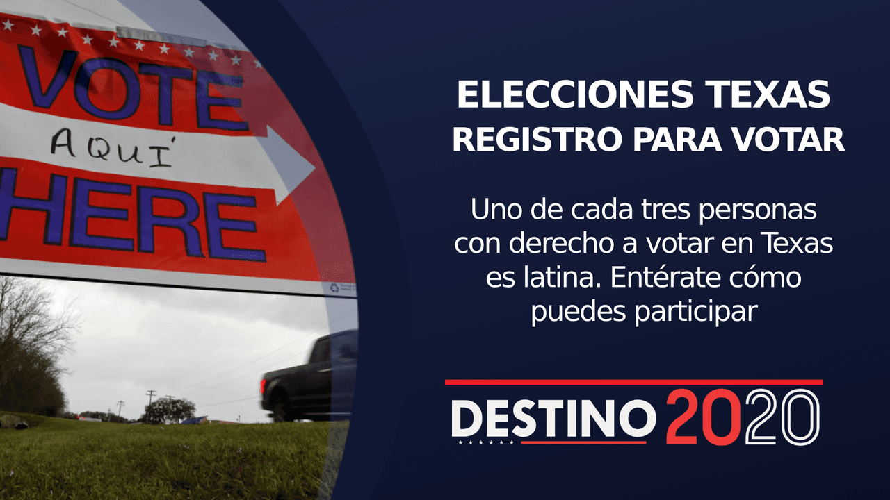 Esto necesitas saber para el registro para votar en Texas, donde el 30% del electorado es latino
