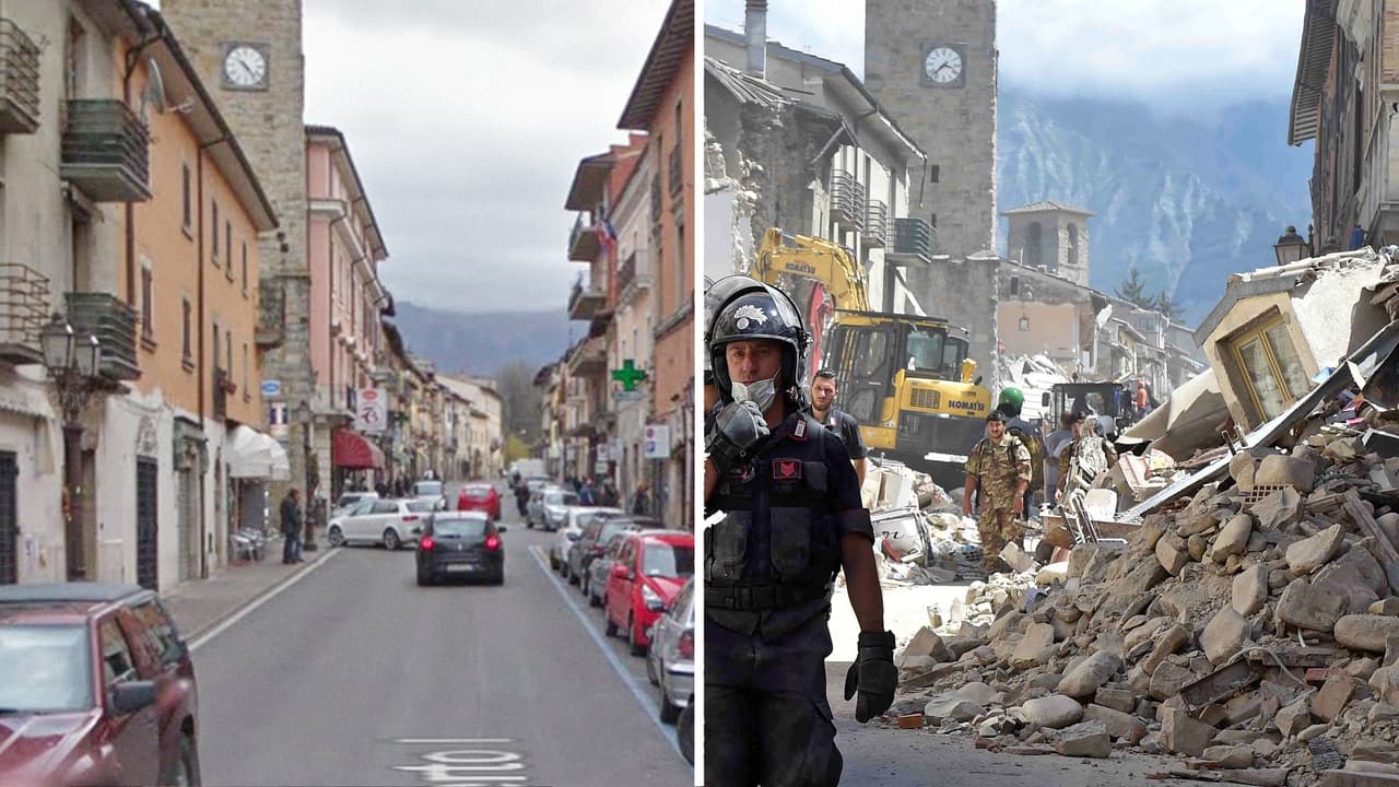 El Pueblo de Amatrice, en el centro de Italia, fue uno de los más afectados.