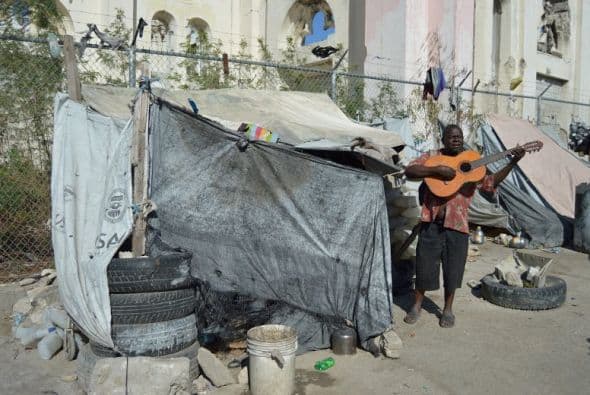 Cinco años después del terremoto que devastó a Haití, el país más pobre del continente americano continúa padeciendo las secuelas. Crédito: Evelyn Baker, cortesía de Fusion