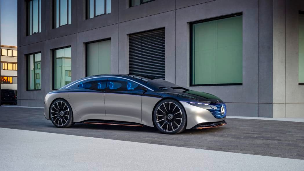 Mercedes-Benz Vision EQS presentado en el Auto Show de Frankfurt 2019.
