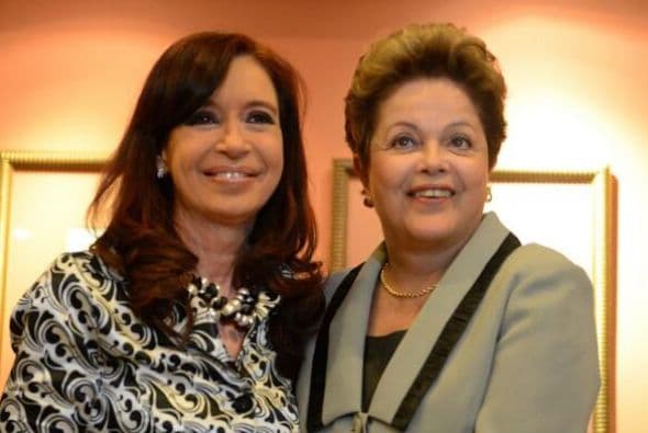Por la tarde, reunión con Dilma, Presidenta de Brasil, recién arribada de Lisboa. Foto Twitter @CFKArgentina