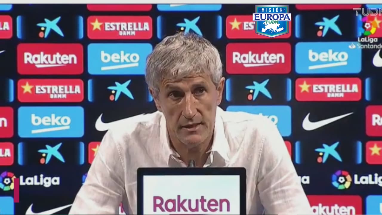 A Setién no le gustó el Barcelona... en parte