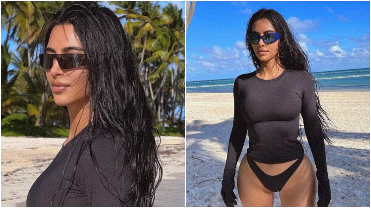 “Kim, ¿qué pasó con tu pierna?”: internautas acusan a Kim Kardashian de usar Photoshop en una foto