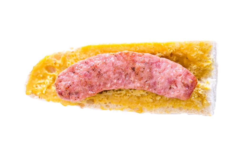 2. Mostaza honey con chorizo argentino asado.