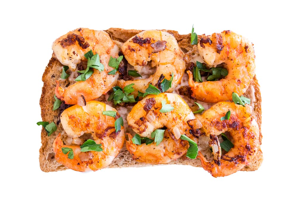 6. Mayonesa con camarones, ajo, cebolla y perejil.