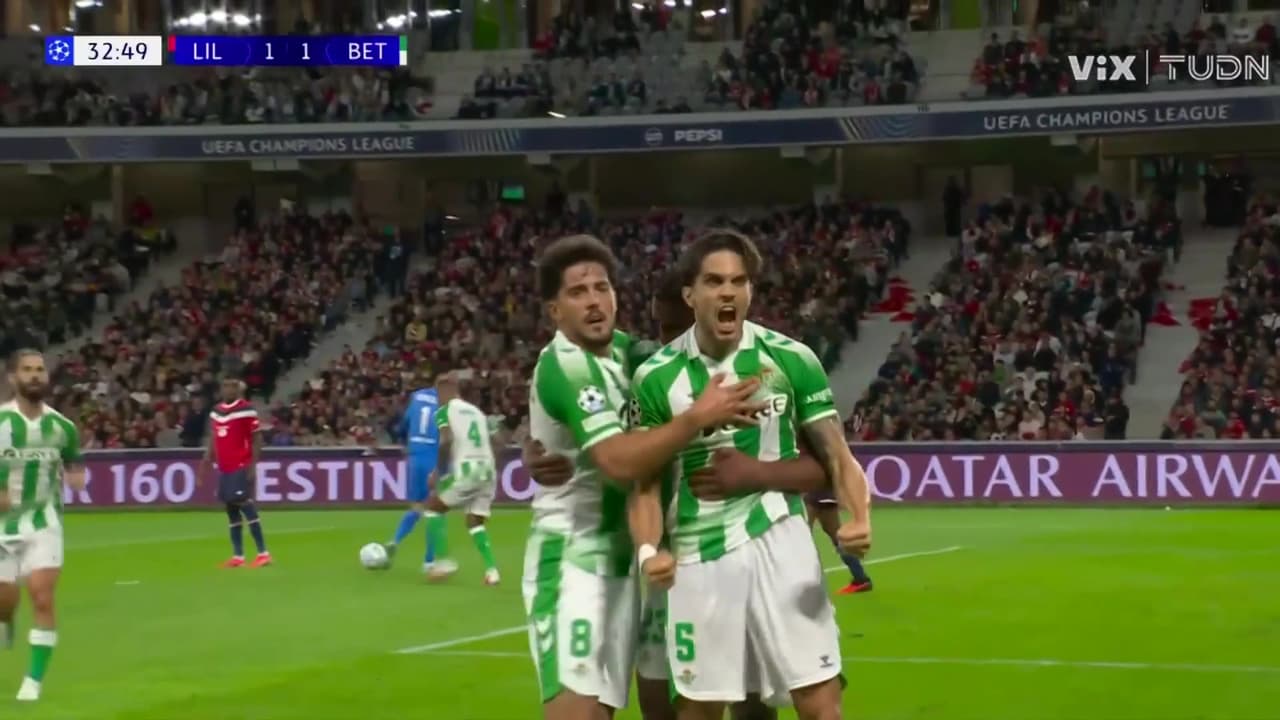 ¡A qué golazo de Marc Bartra para el 1-1 del Betis a Lille!