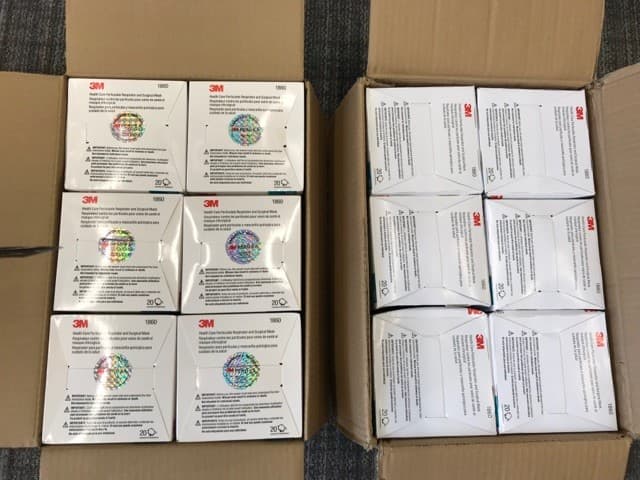 Hasta la fecha, agentes federales en Phoenix han incautado 
<br>212,480 máscaras 3M N95 falsificadas.