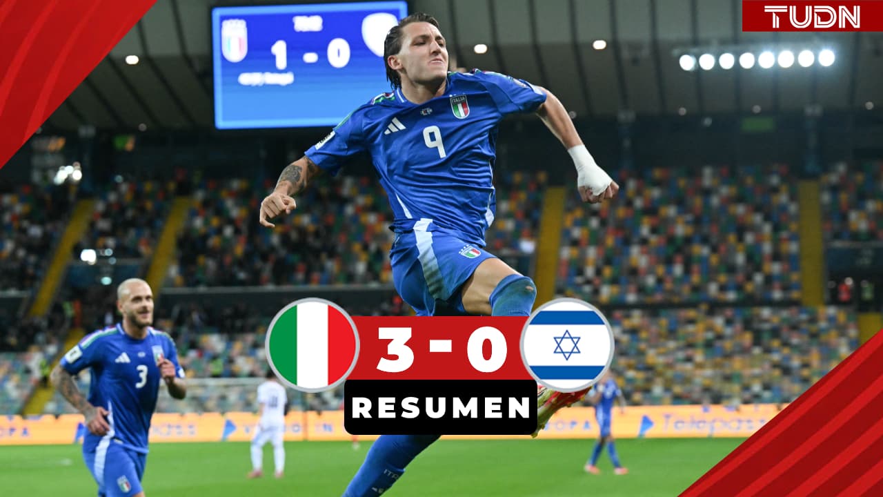 Resumen | Italia golea a Israel para seguir con vida al Mundial