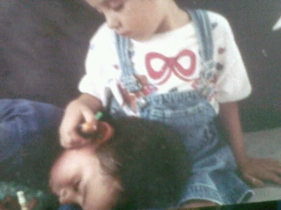 Los hijos mayores de Luna son fruto de una relación amorosa que mantuvo durante su adolescencia y de la que poco se sabe.