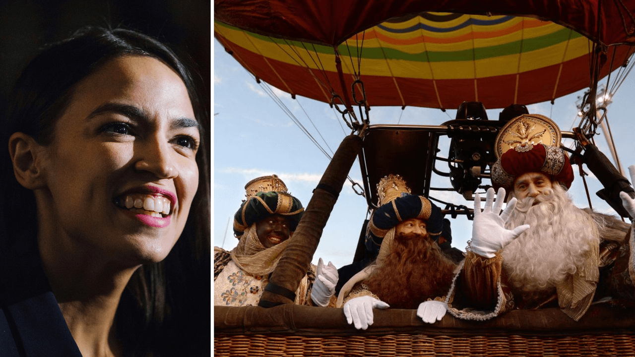 Los Reyes Magos “trajeron al país dos asientos y el senado”, dijo Alexandria Ocasio-Cortez en Twitter.