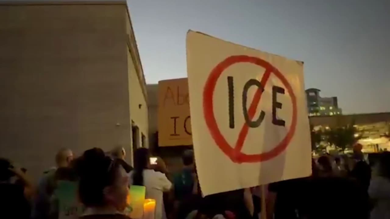 Protesta en el centro de detención de Fresno: exigen la liberación de decenas de detenidos por operativos migratorios