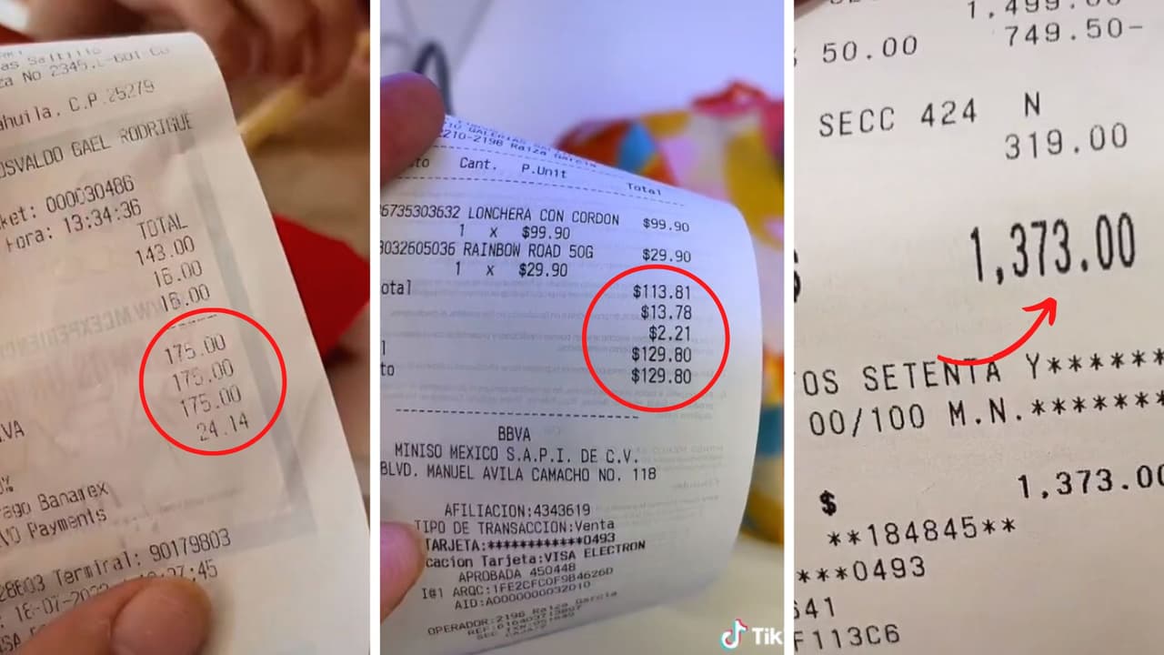 Fernanda evidenció los precios con los tickets de compra