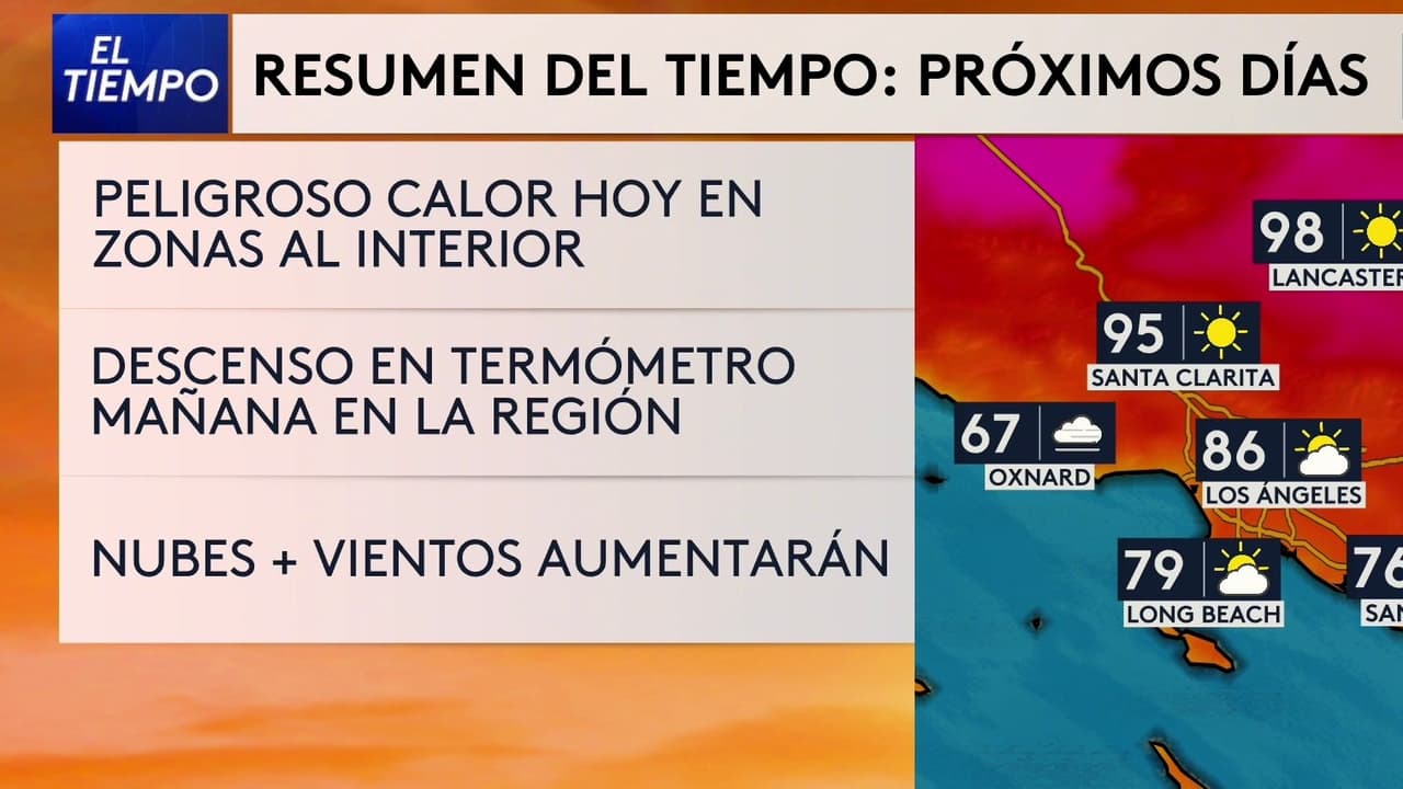 Pronóstico del tiempo hoy en Los Ángeles: Advertencia por calor; el termómetro alcanzará 86 °F