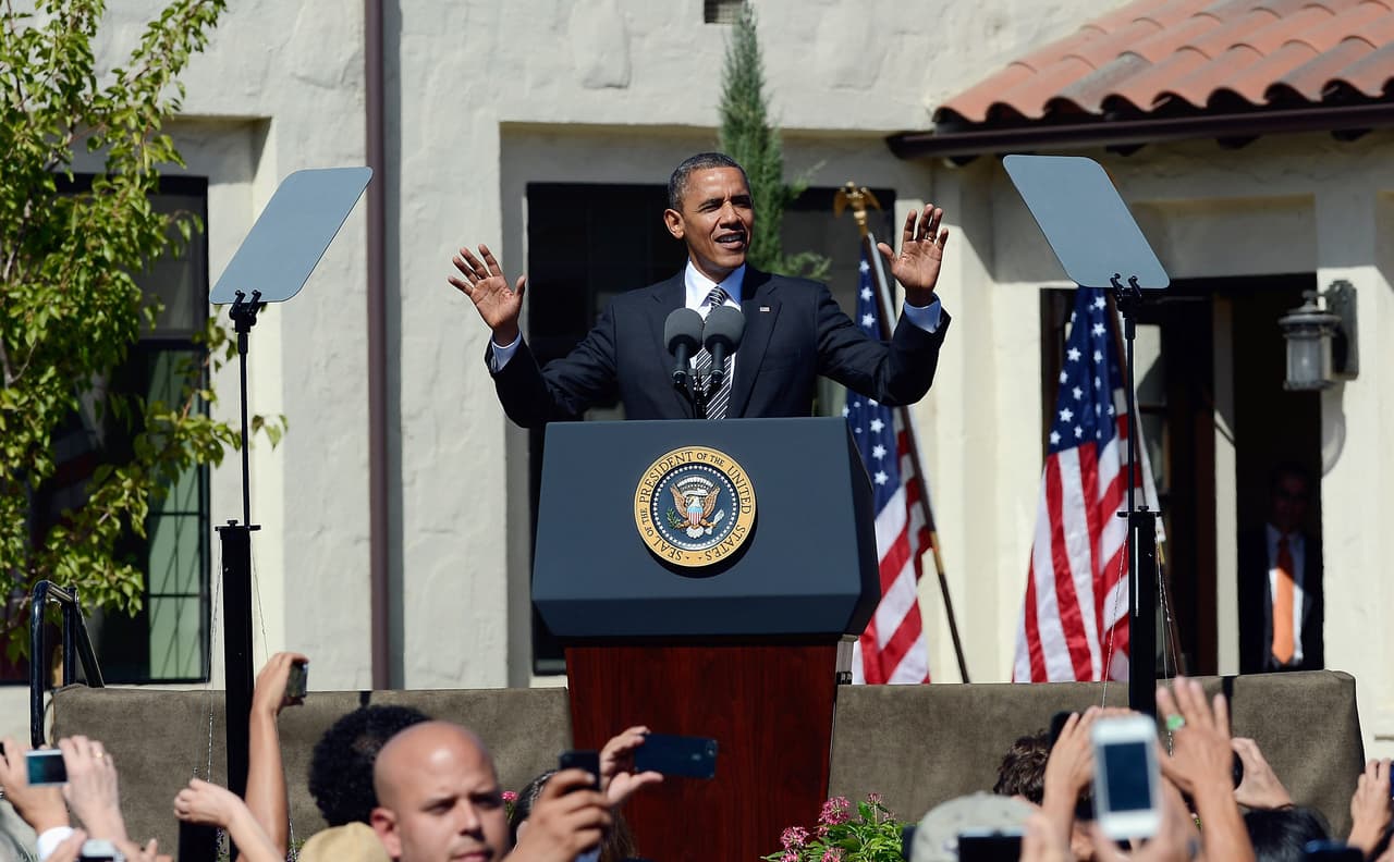 El 8 de octubre de 2012, el presidente Barack Obama tuvo un evento la sede nacional del sindicato United Farm Workers, en Keene.