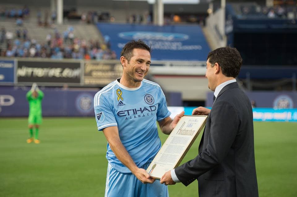 Frank Lampard brilló en su día y empujó a New York City FC a la primera posición del Este