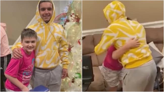 Este adolescente hispano ganó el artículo más buscado de la temporada y decidió obsequiárselo a su vecino de 10 años que batalla contra el cáncer 