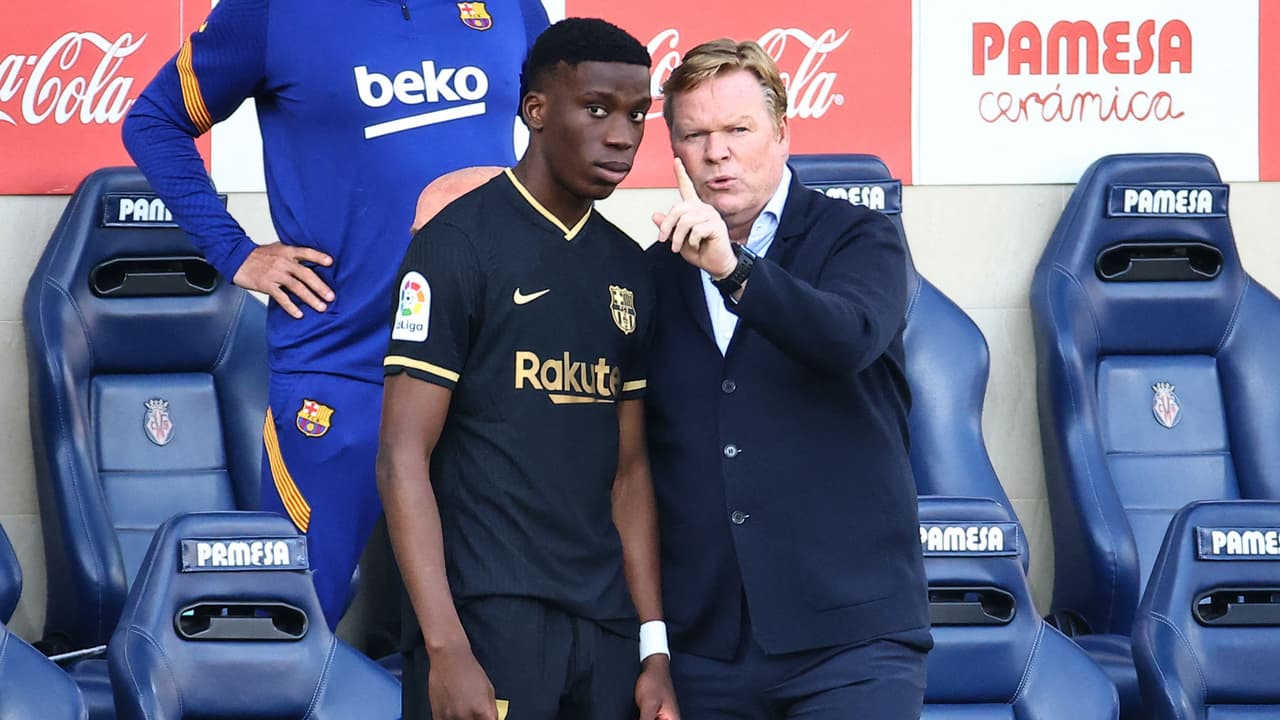 Ilaix Moriba le contesta a Koeman que lo acusó de querer más dinero