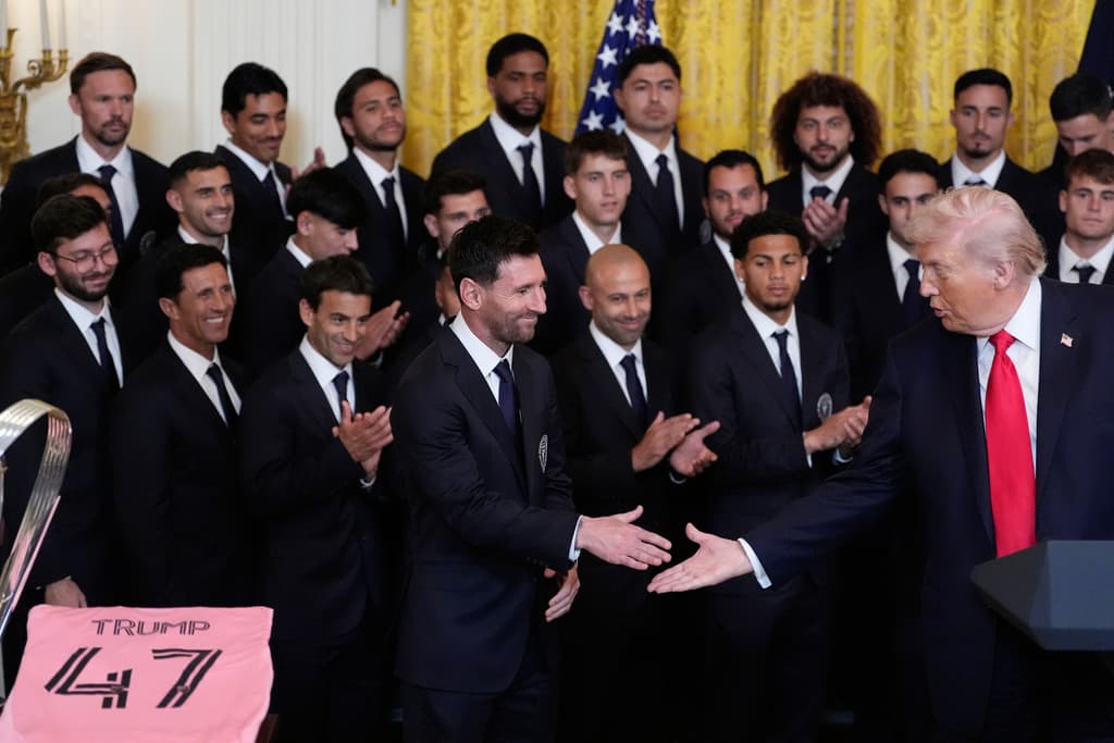 El presidente Trump recibe en la Casa Blanca al Inter de Miami y a su estrella Messi