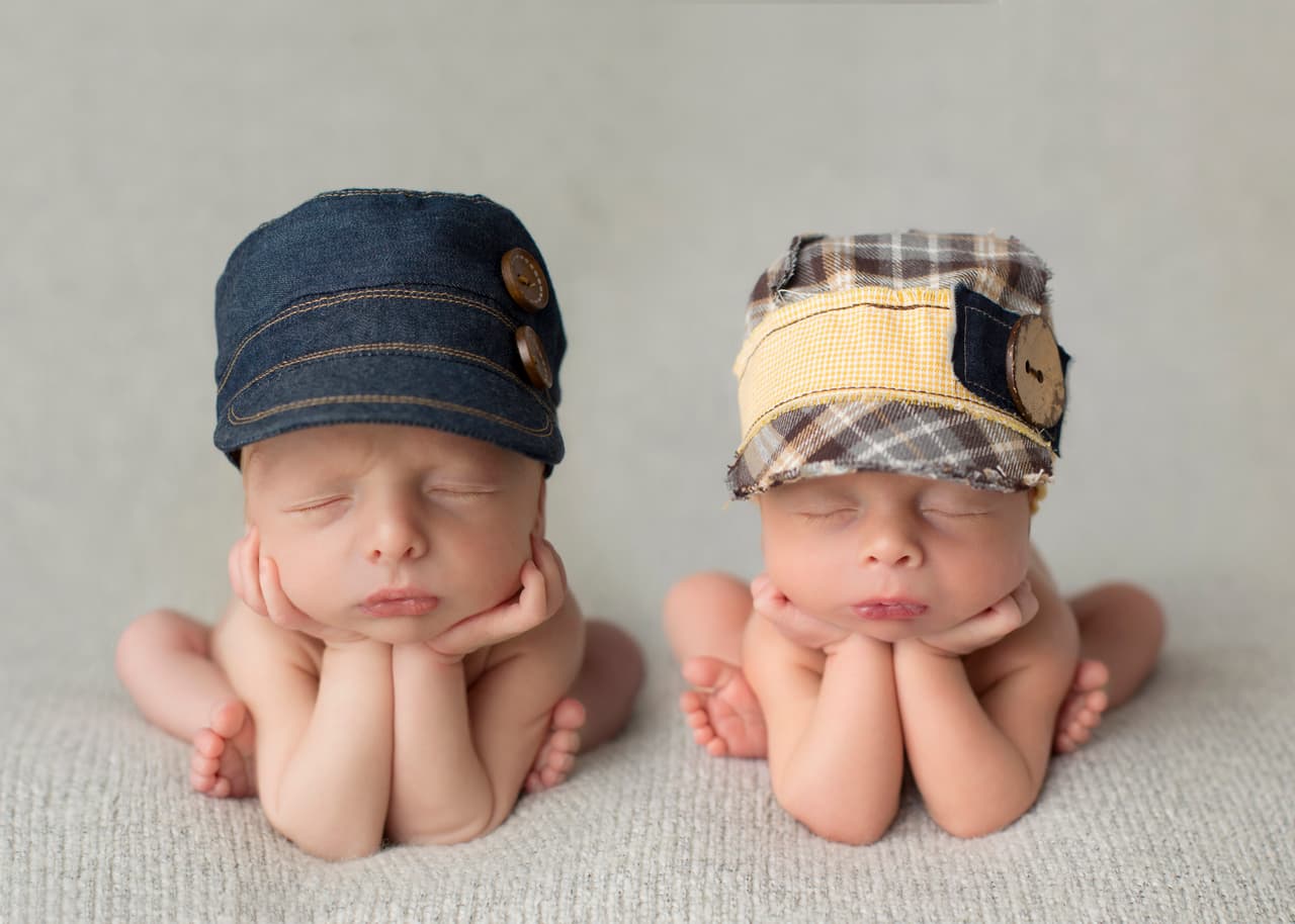 Ella dice las fotos de gemelos son muy difíciles de hacer, pero muy hermosas cuando finalmente se obtienen. ¿Y quién se puede resistir ante estos lindísimos hermanos?