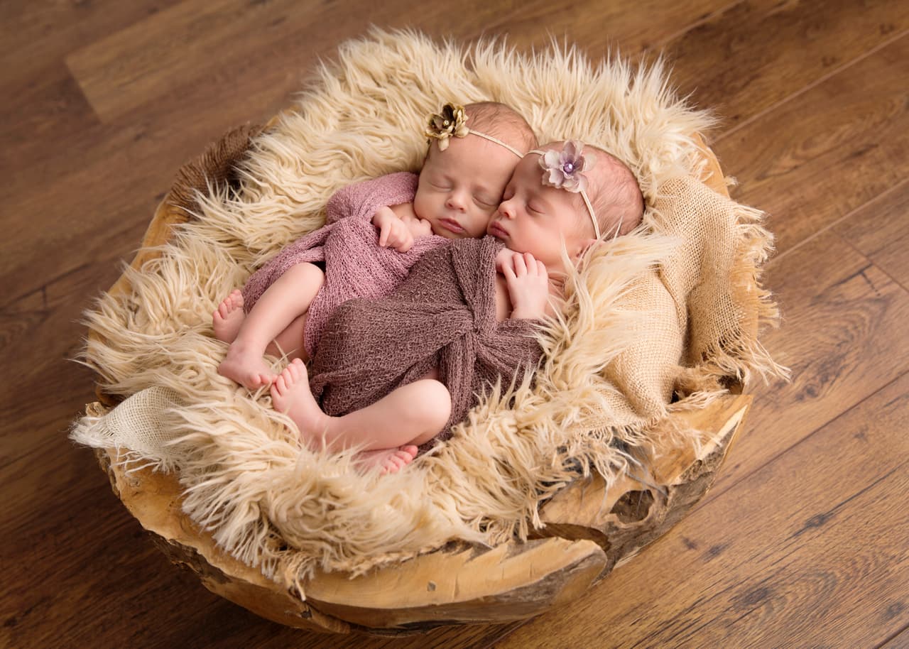 A pesar de su talento talent y experiencia, estos gemelos son los primeros que Sandi fotografió.