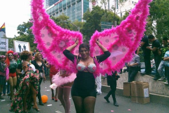 Miles de personas protagonizaron la 36 edición de la marcha del Orgullo y la dignidad lésbico-gay en céntricas avenidas de Ciudad de México Crédito: Lucía Urrutia.