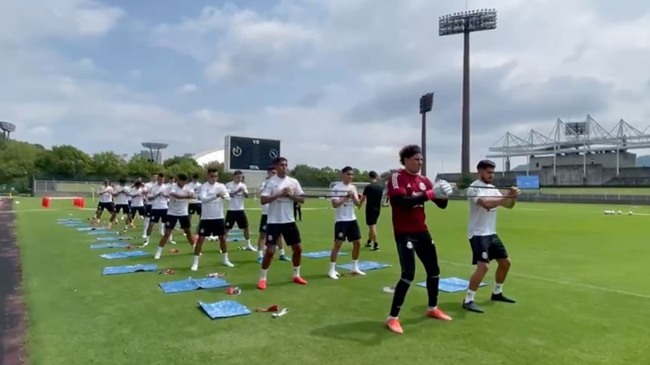 México Sub 23 realiza su primer entrenamiento en Japón 