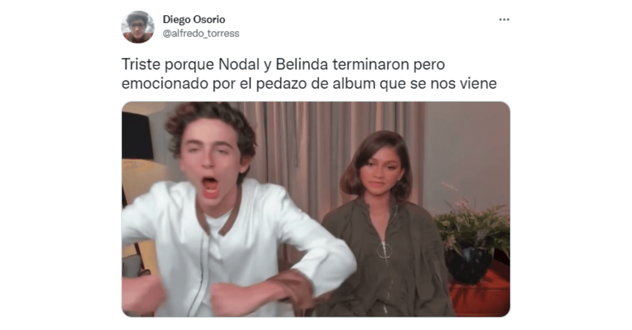 Memes de la ruptura de Nodal y Belinda