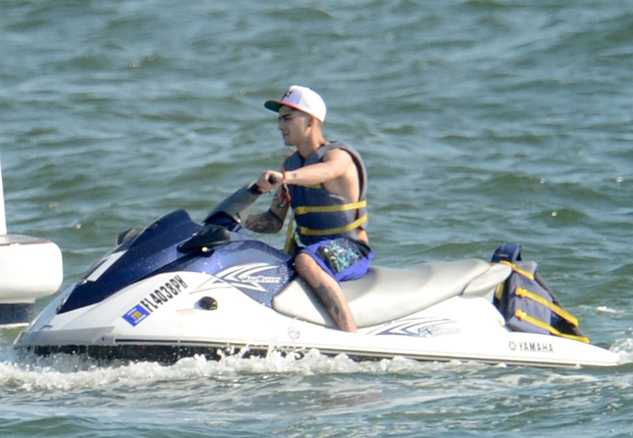 Los chicos apostaron por actividades extremas y la moto acuática fue una de ellas.