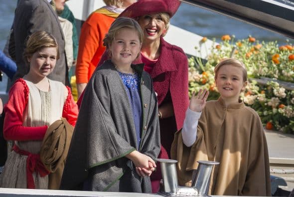 Una de las mamás más alegres de la realeza es la princesa Máxima de Holanda.