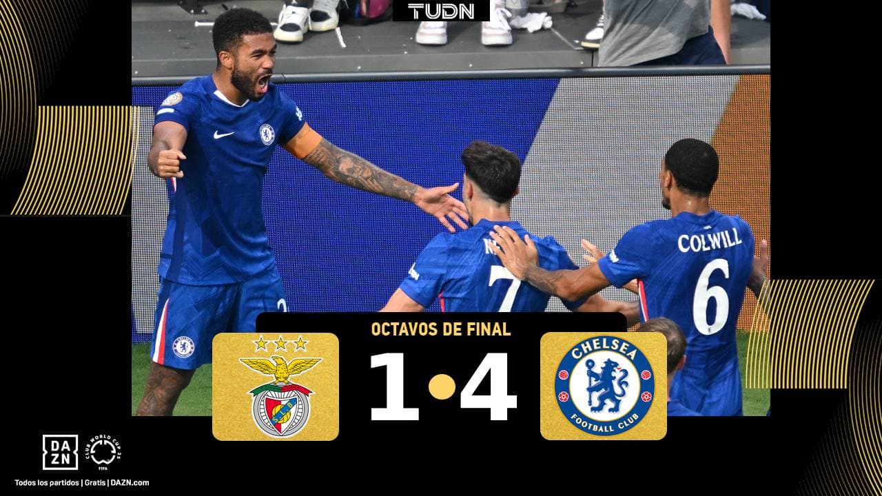 Chelsea anota tres goles en tiempos extra y elimina al Benfica del Mundial de Clubes