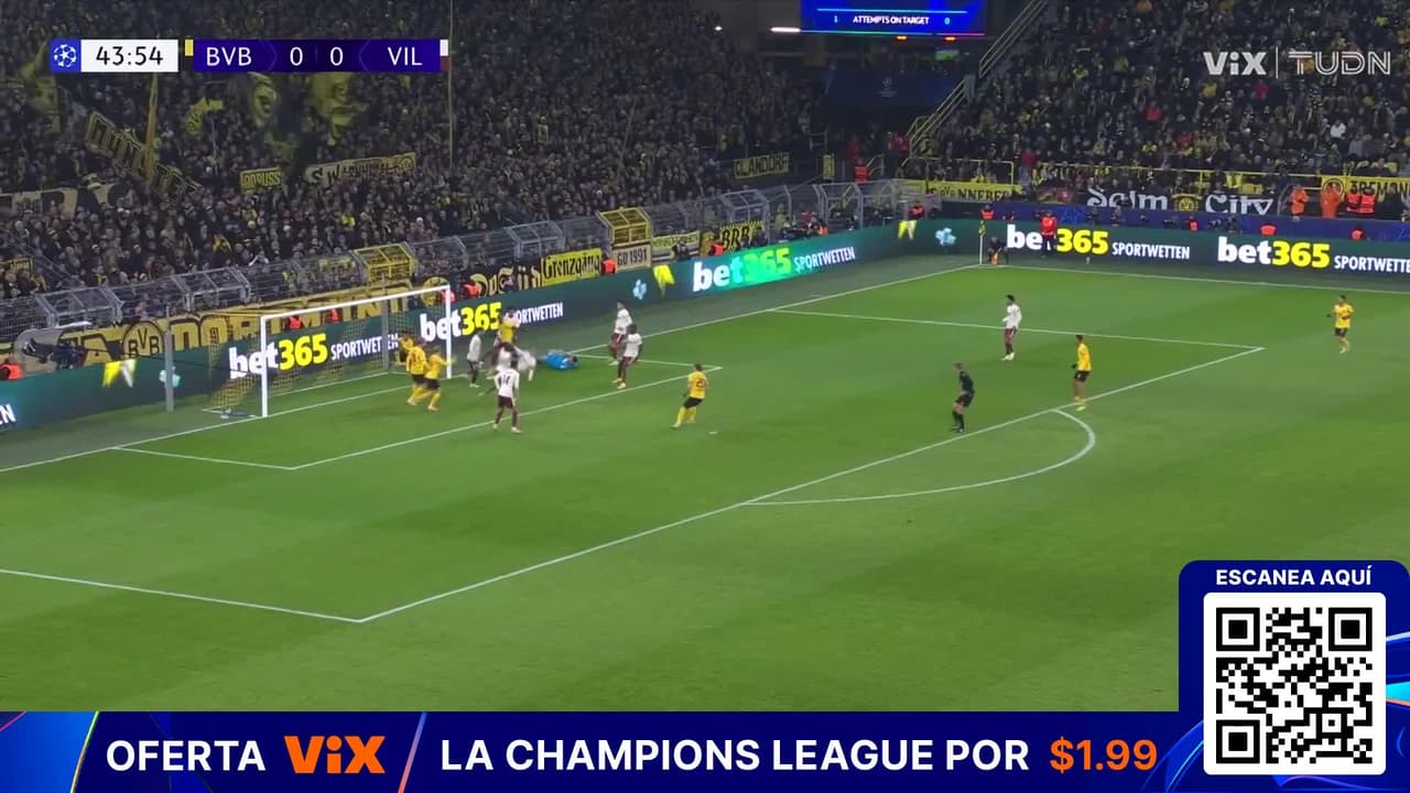 ¡Despierta el Dortmund! Adeyemi hace el pase de la muerte pero despeja la defensa