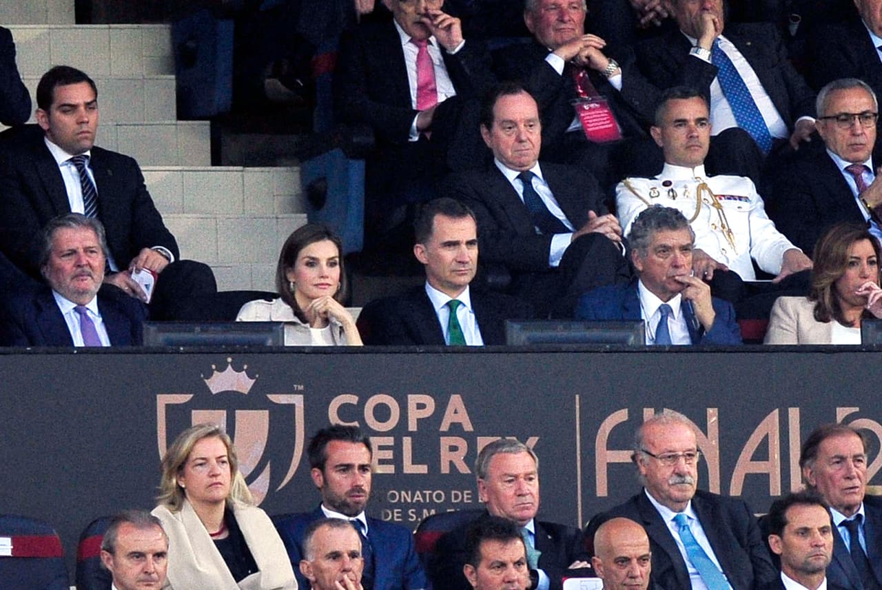 Los reyes de España estuvieron presentes en el encuentro.