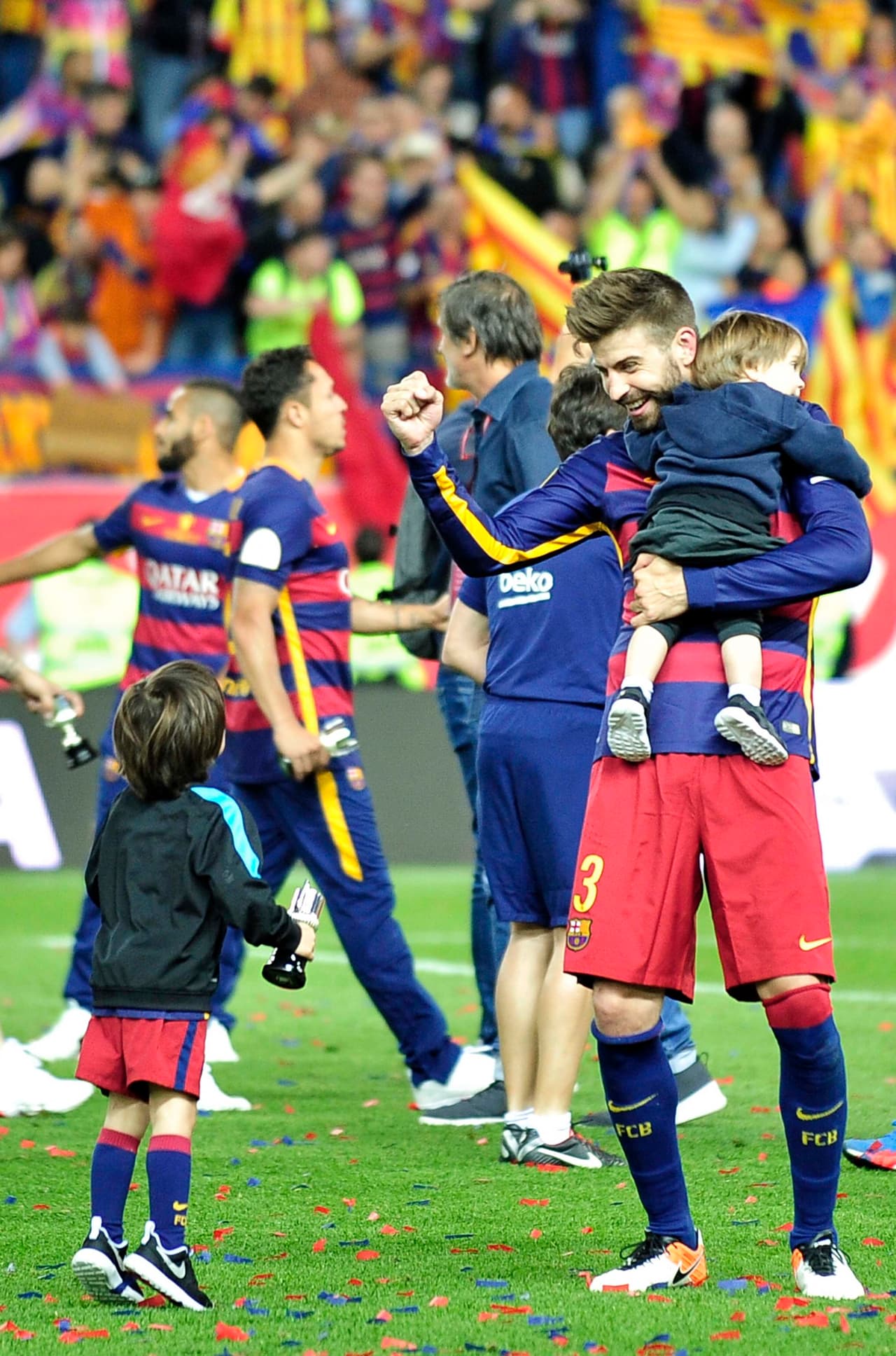 Se armó una fiesta en la cancha.