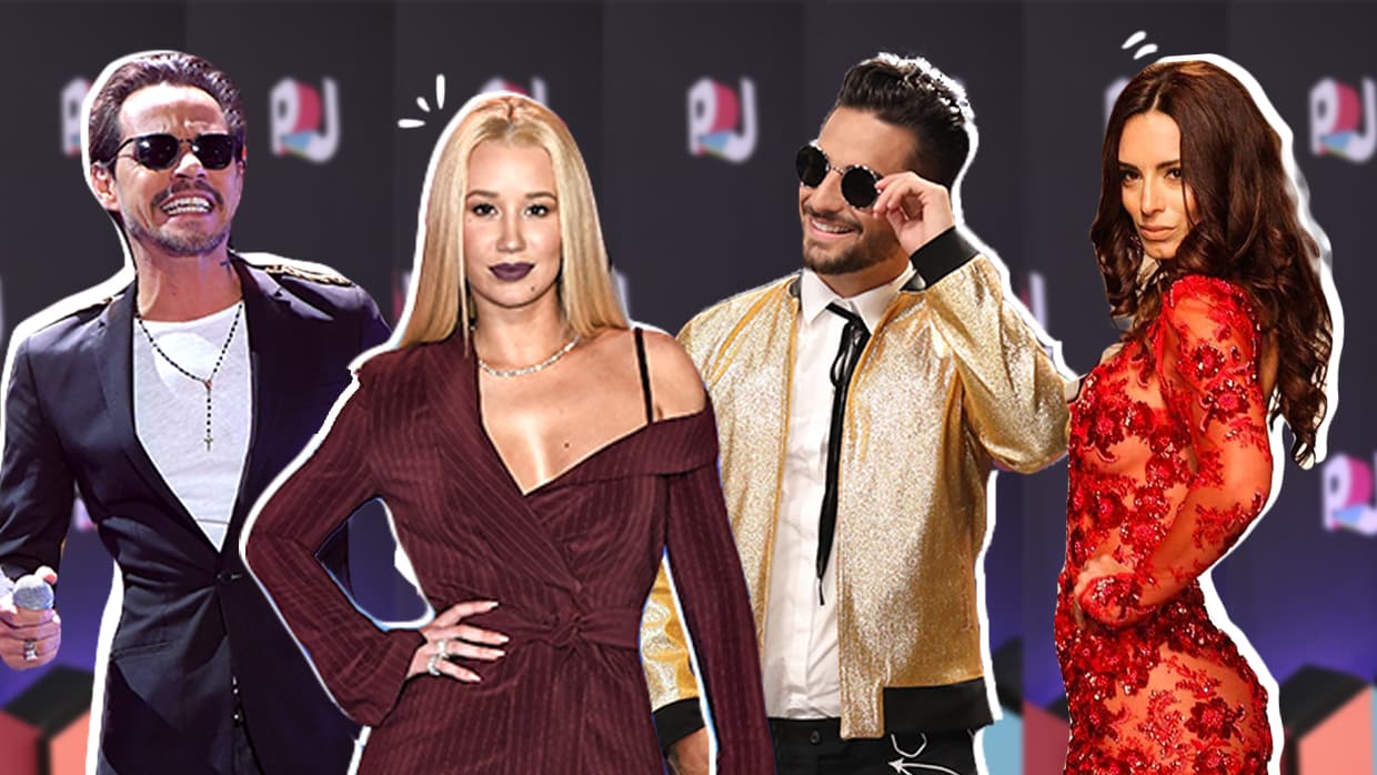 Maluma, Marc Anthony, Iggy y Raffaella: el encuentro que no se vio en Premios Juventud