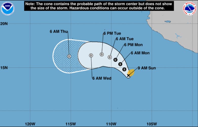 Se forma la tormenta tropical Andrés frente a México: es la más temprana en el Pacífico oriental desde que se tiene registro