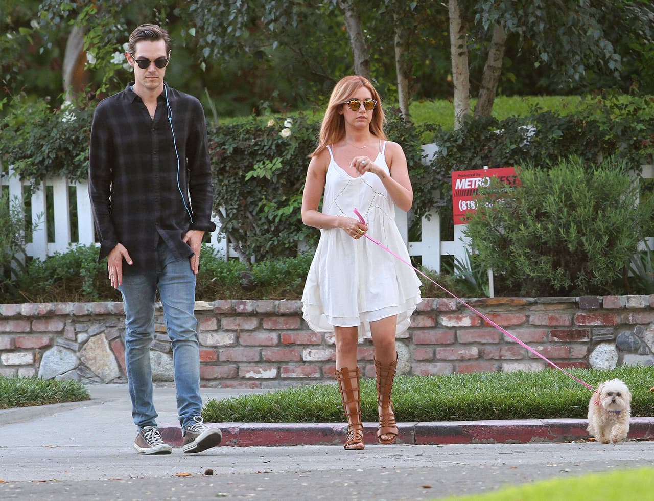 A su paseo la acompañó Ashley y su esposo, Christopher French.