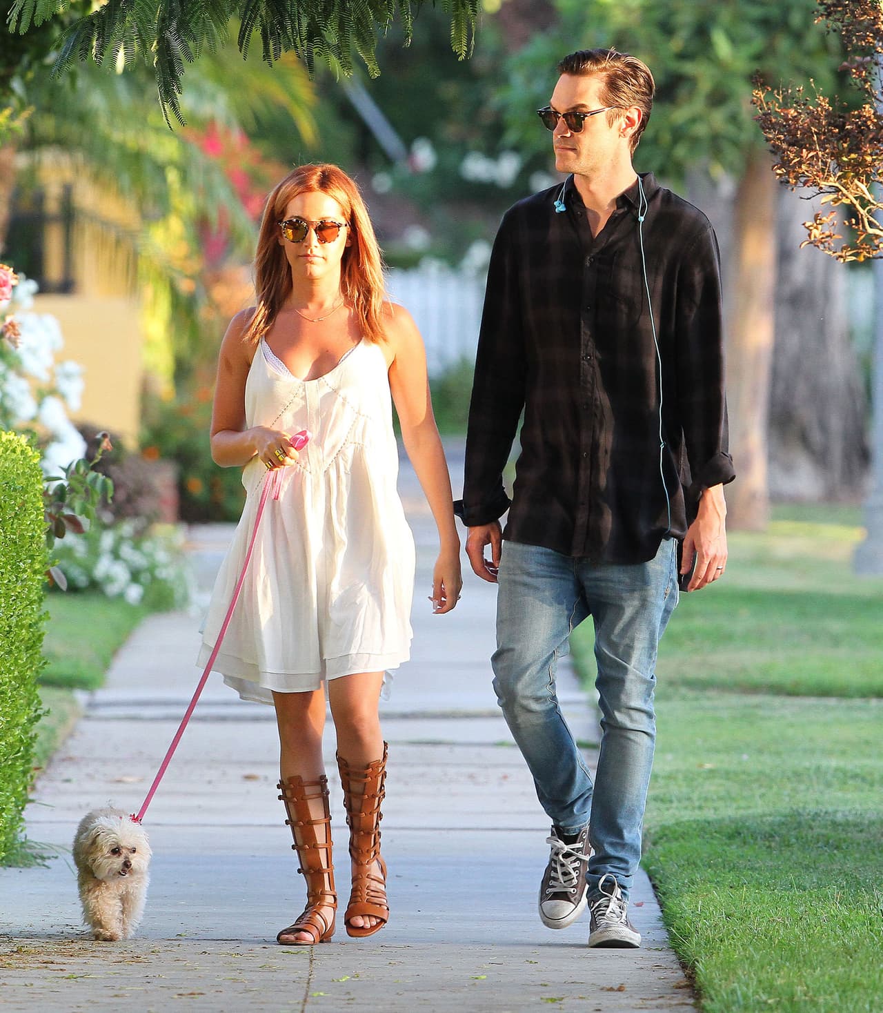 La perrita se encontraba muy fashion.