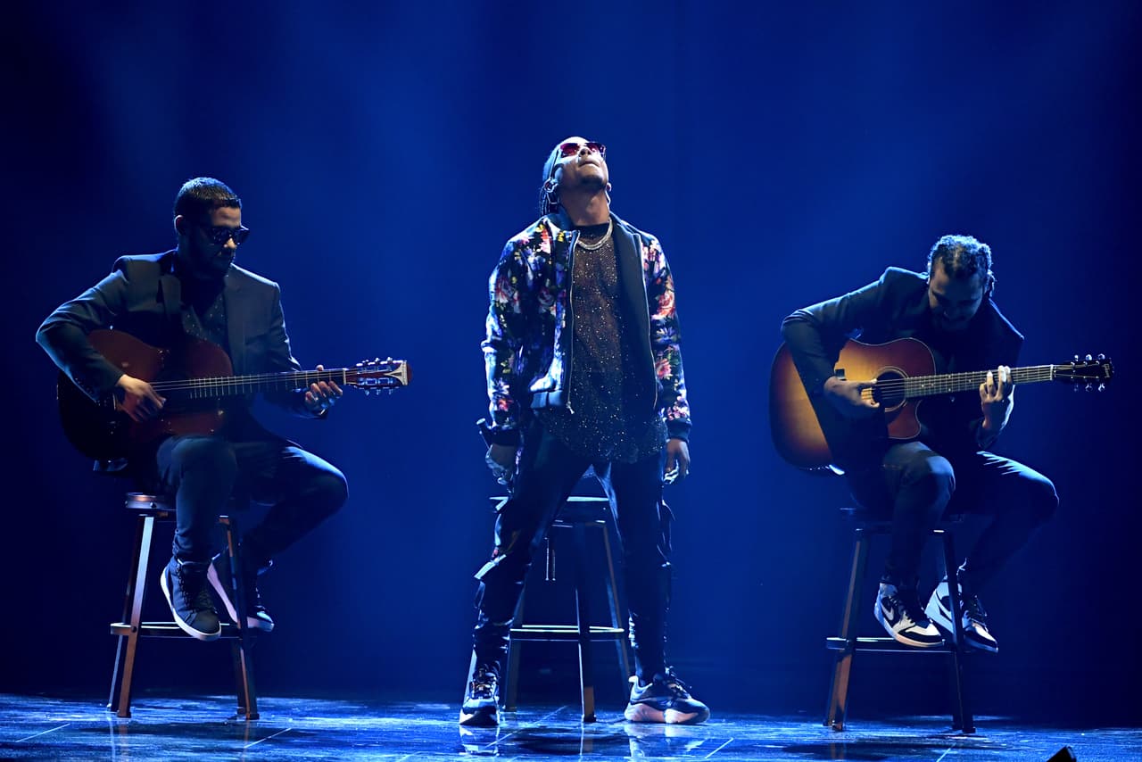 Ozuna formó parte del espectáculo musical de la gala de Latin GRAMMY 2018.