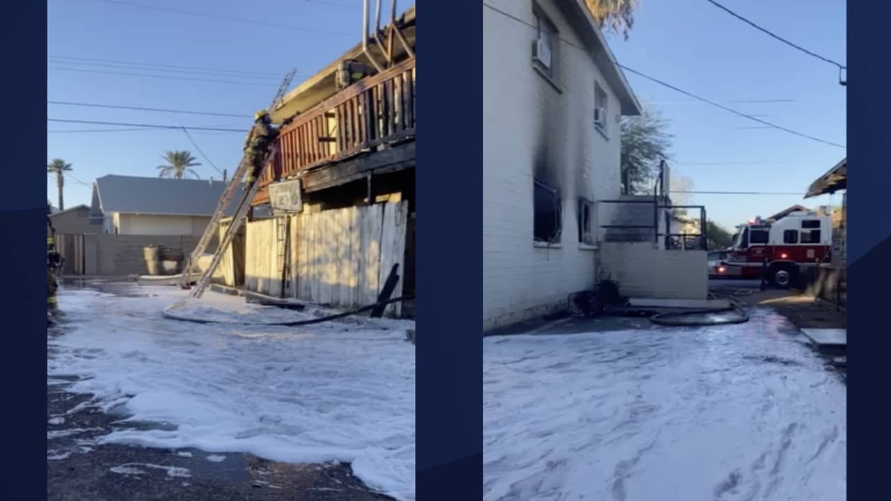 Los bomberos de Phoenix informaron sobre un incendio que habría empezado este viernes por la mañana en un 
<a href="https://goo.gl/maps/mme6Lh17zqwN4vDU9" target="_blank">edificio de apartamentos cerca de la Calle 10 y Roosevelt. </a>