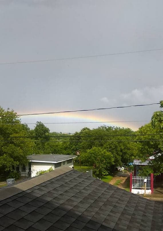 La audiencia compartió fotos del centro de Texas tras el paso de Bill.