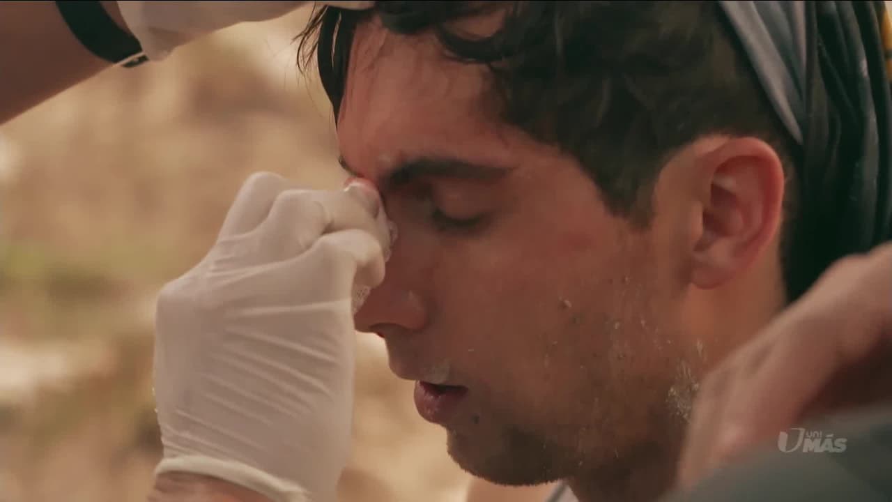 Durante el desafío se abrió una herida en la cabeza y a pesar de que comenzó a sangrar no quiso detenerse.