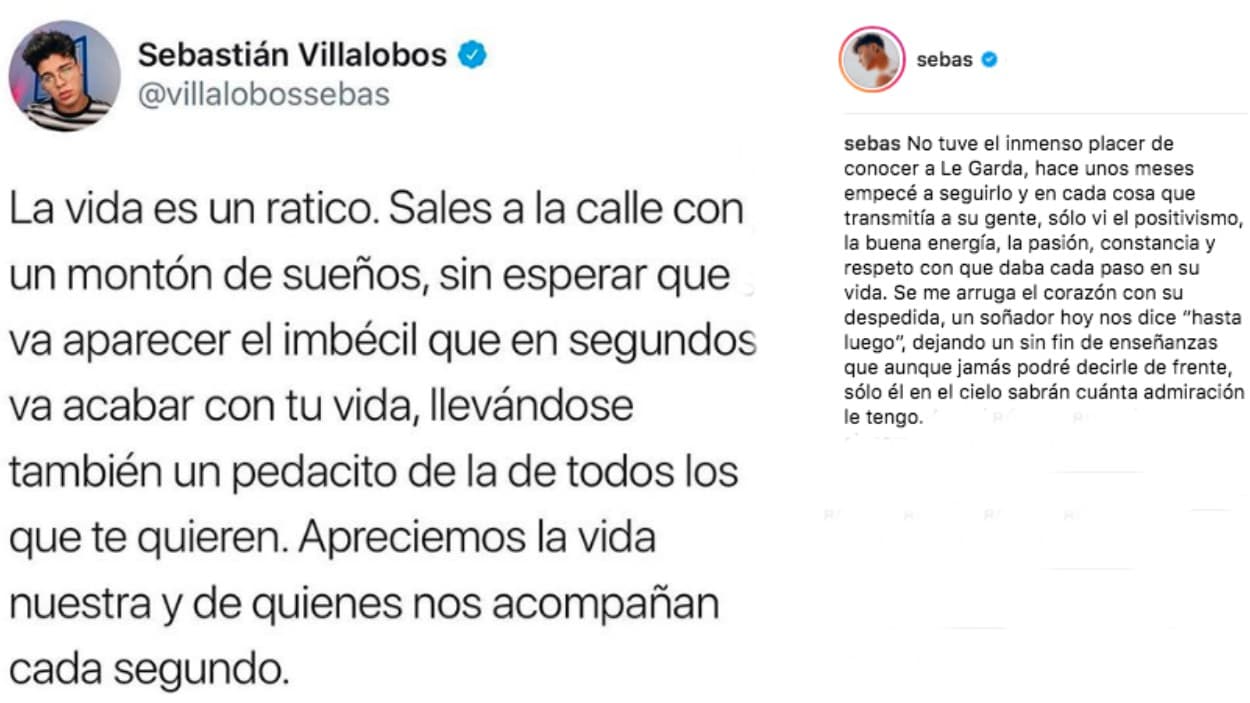 Sebastián Villalobos invitó a sus seguidores a apreciar la vida.