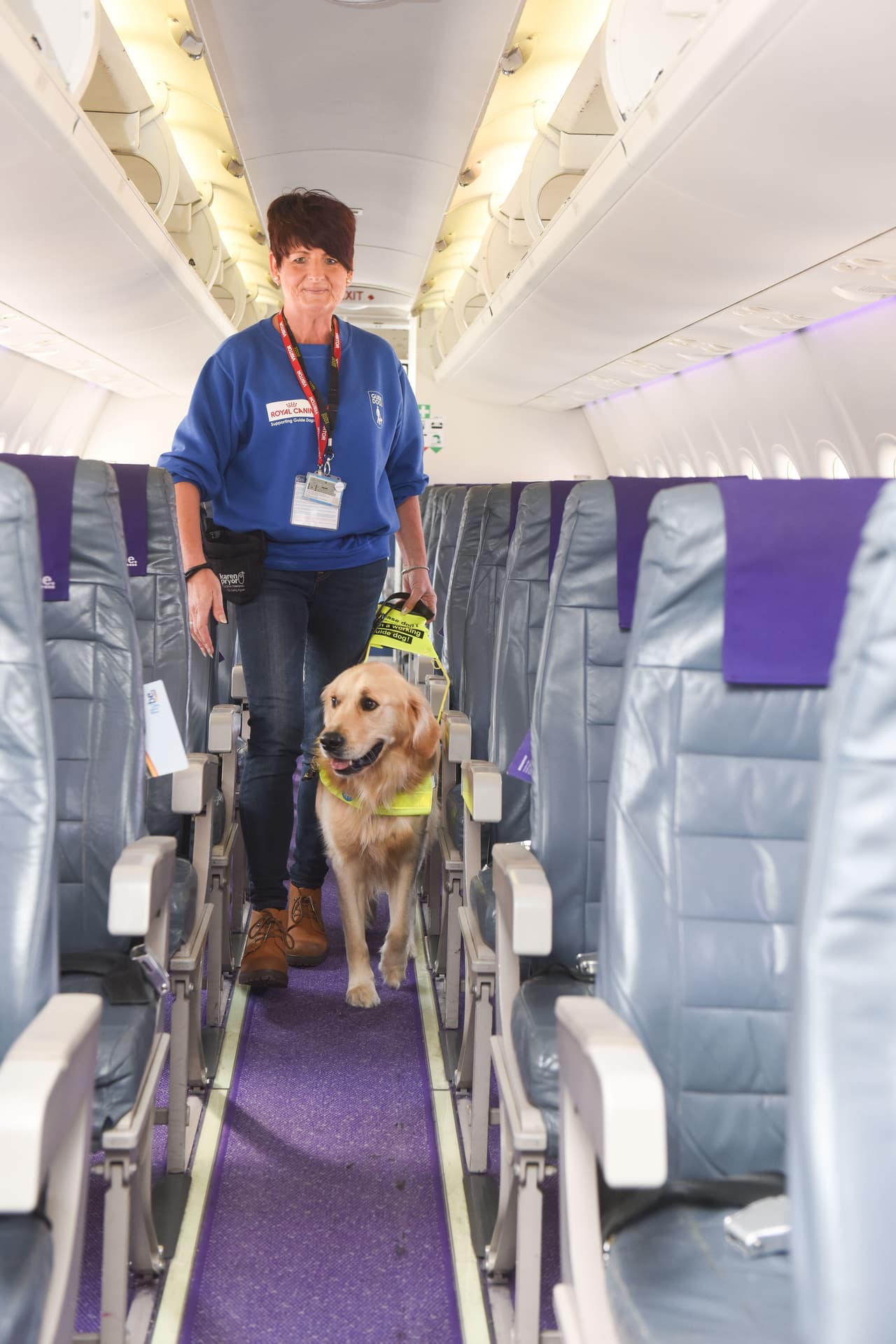 Ellos tuvieron un entrenamiento especial para ayudar a sus futuros dueños en aviones.
