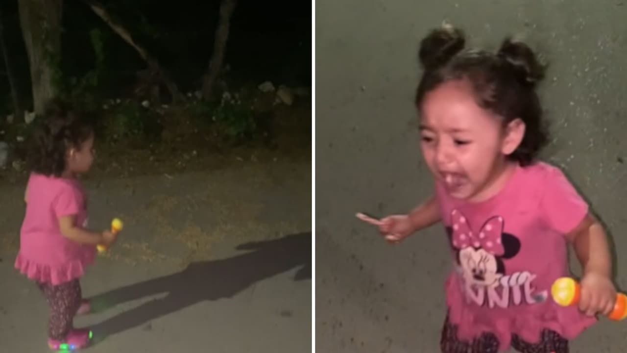  Niña descubre su sombra por primera vez y se lleva el susto de su vida: video se hizo viral