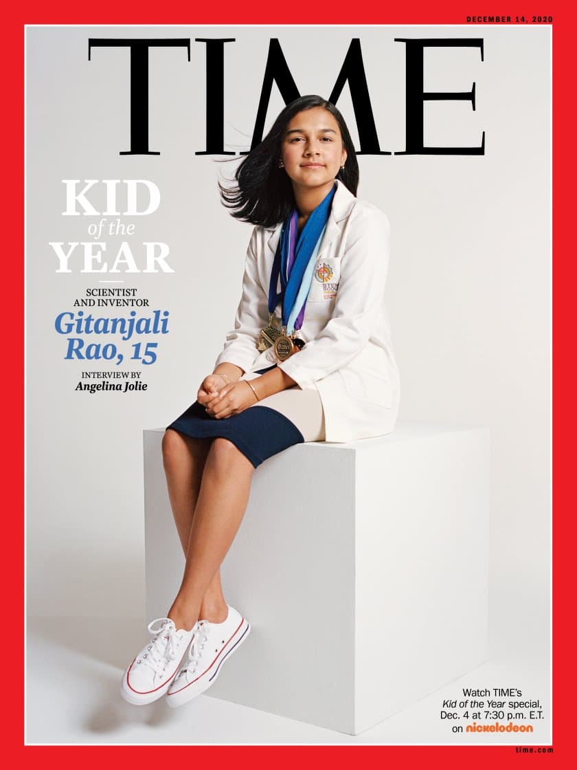 Científica, inventora y una inspiración para otros, Gitanjali Rao se convierte en la primera 'Niña del año' de la revista Time