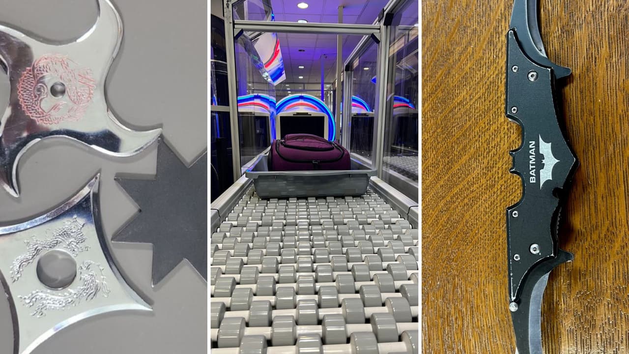 Pañales con marihuana oculta, estrellas ninja y hasta ‘bati boomerangs’ son parte de los artículos que la Administración de Seguridad en el Transporte (TSA), ha decomisado en los aeropuertos de Nueva York.