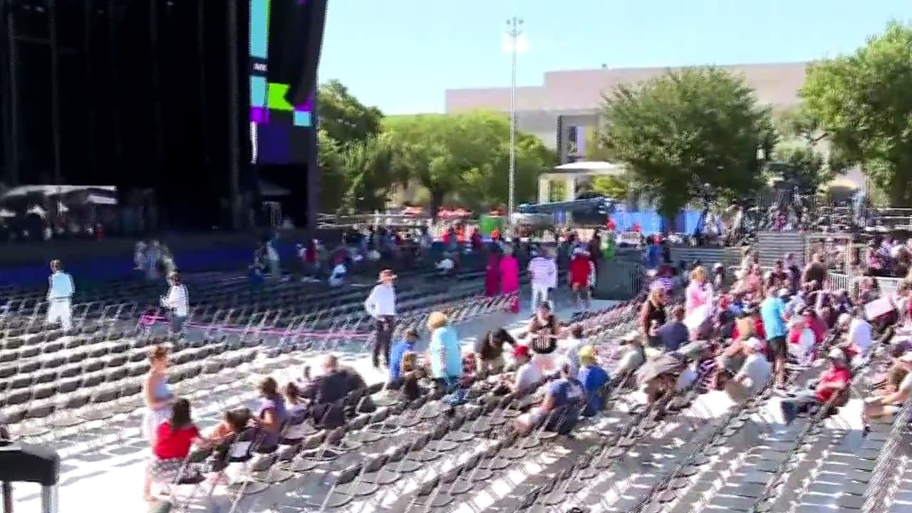 Así lucen los preparativos para evento de Trump del rally por el 250 aniversario de la independencia de EEUU