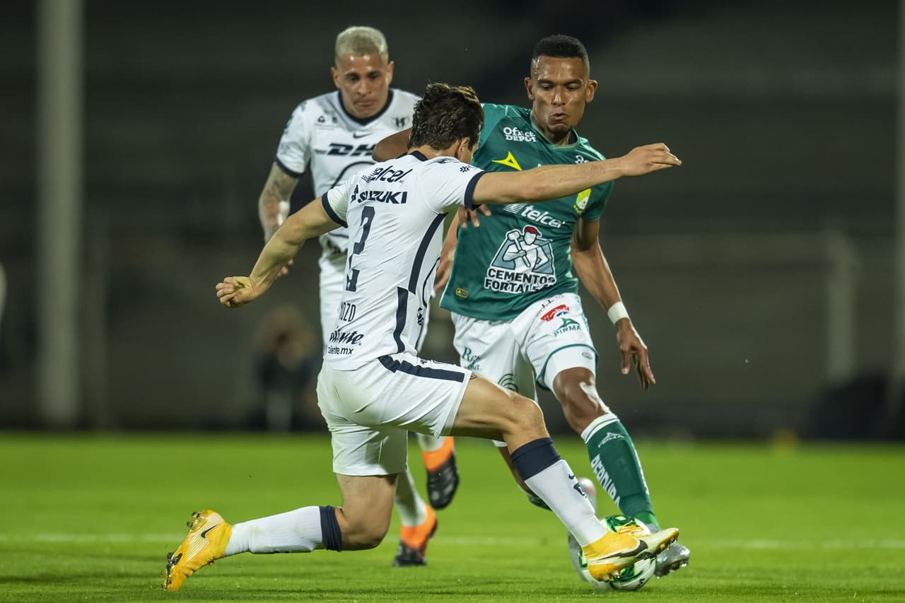 Con anotaciones de Carlos González y Emanuel Gigliotti, Pumas y León arrancan la final del Guard1anes 2020 con empate en Ciudad Univeristaria.