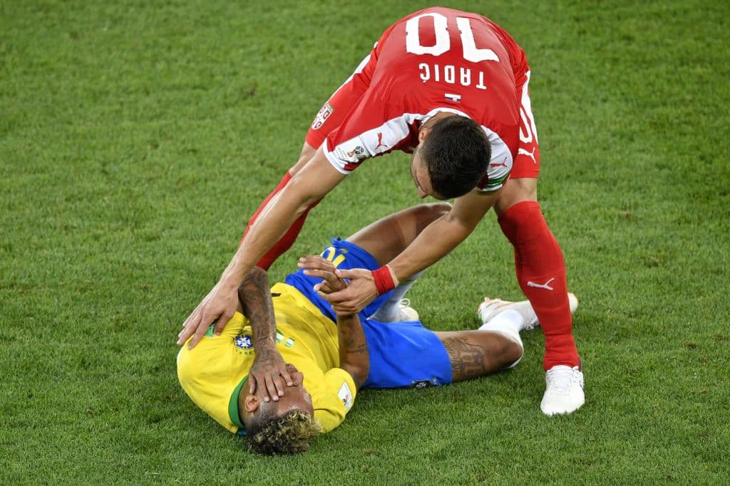 En el partido ante Serbia por el Grupo E el pasado 27 de junio de 2018 en Spartak Stadium en Moscú.